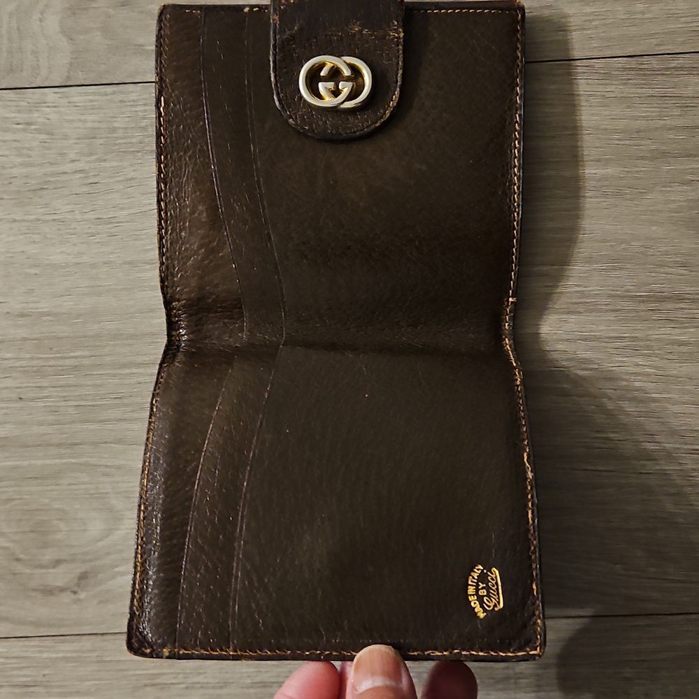 Rare Vintage Monogram Gucci Wallet Authentic - Picture 7 of 12